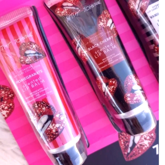 Brand New Betsey Johnson 7 Piece Hydrating Lip Balm Collection- - Picture 3 of 7